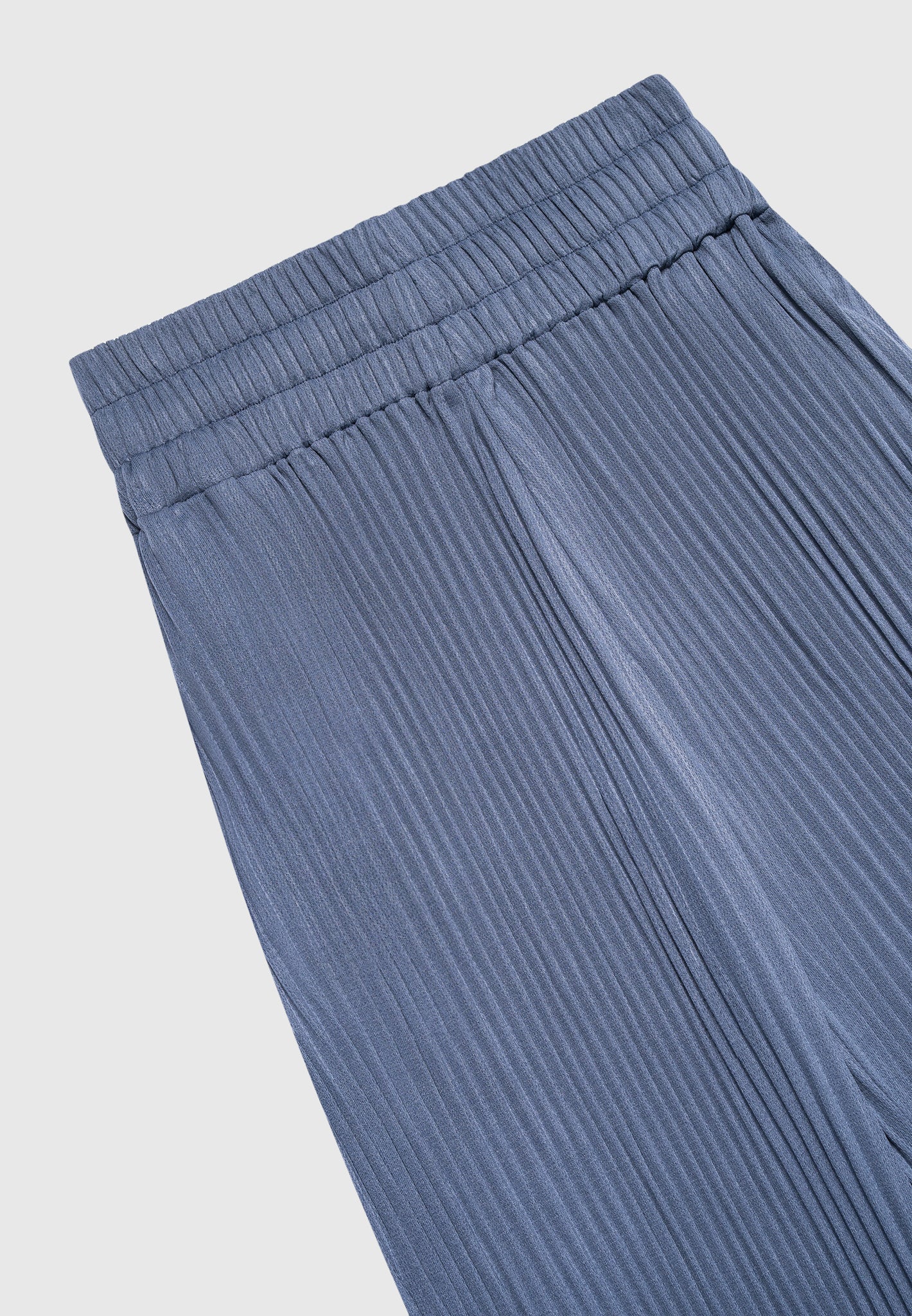 Pleated Trousers - Steel Blue