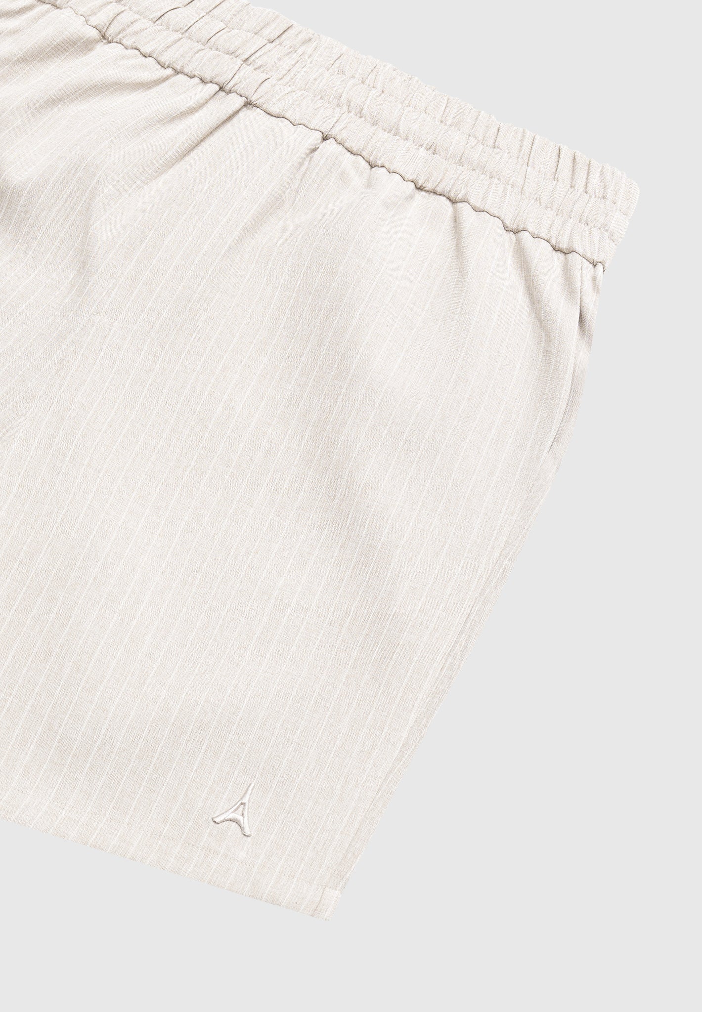 Pinstripe Shorts - Beige