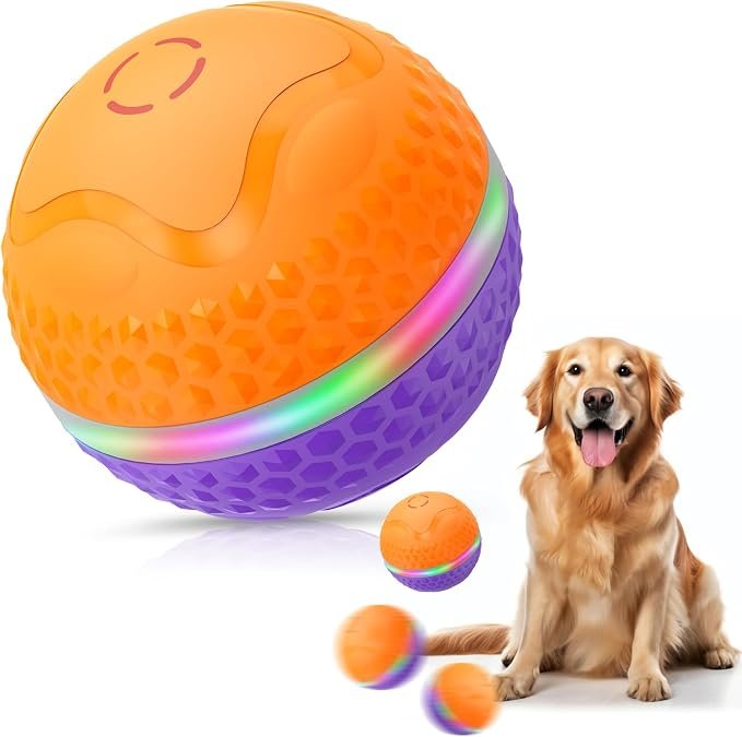 Interactive Dog Toys Ball, Automatic Rolling Toy