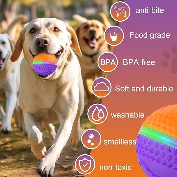 Interactive Dog Toys Ball, Automatic Rolling Toy - Image 2