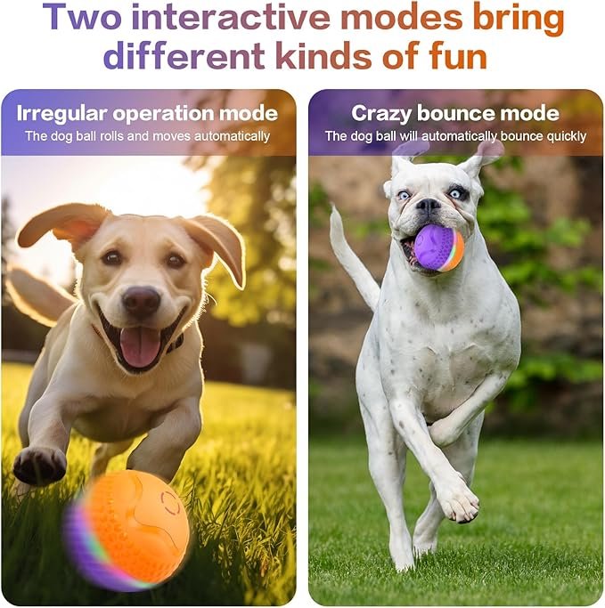 Interactive Dog Toys Ball, Automatic Rolling Toy - Image 3