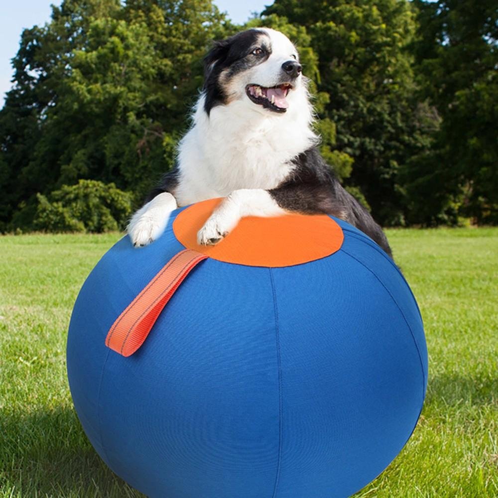 Pet Deluxe 25 inch Herding Ball for Large Dogs Durable Interactive Herding Toy with Fast 2.5-Min Pump & Carry Handles - Image 2